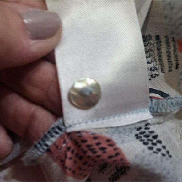 Nic + Zoe Perk Up Coffee Cup Print Top Size Large - Picture 6 of 7